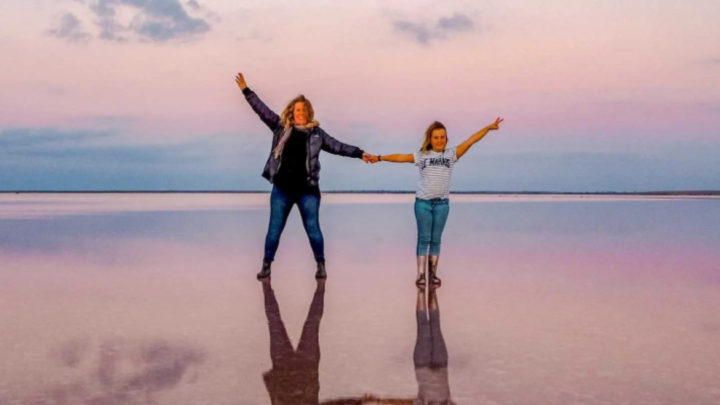 Visit the beautiful pink salt Lake Tyrrell in Victoria, Australia